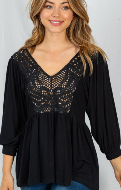 Delicate Embroidered Shirt (Available in Ivory and Black)