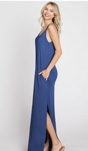 Load image into Gallery viewer, French Blue Cami Maxi Dress
