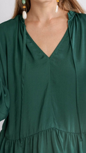 Load image into Gallery viewer, Satin Green Blouse
