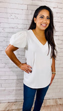 Load image into Gallery viewer, V Neck Short Sleeve Top
