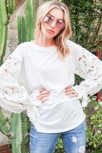 Load image into Gallery viewer, Lace Detailed Long Sleeve Top
