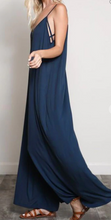 Load image into Gallery viewer, Navy Blue Wide Leg Jumpsuit
