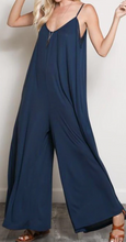 Load image into Gallery viewer, Navy Blue Wide Leg Jumpsuit
