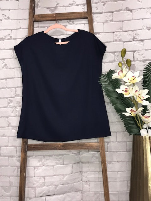 Navy blouse