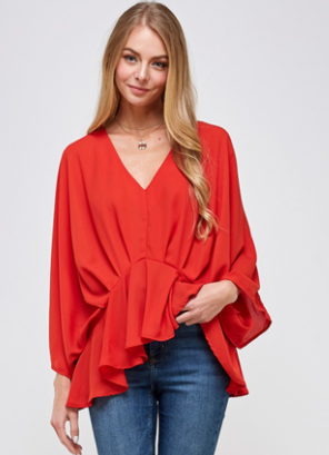 Delicate Red Blouse.