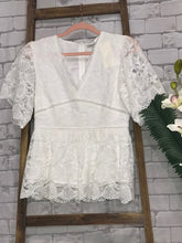 Load image into Gallery viewer, White Lace Blouse
