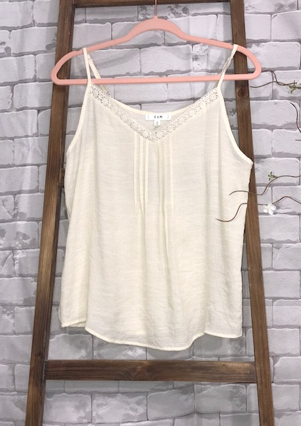 Beige Crochet Style Cami