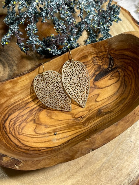 Gold Leafs Earrings