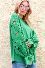 Load image into Gallery viewer, Lace Detailed Long Sleeve Top
