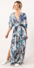 Load image into Gallery viewer, Tropical Palm Kimono Maxi
