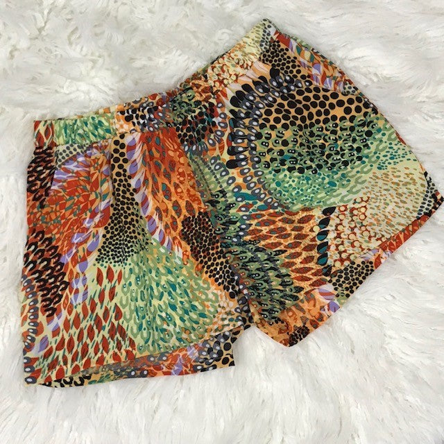 Orange and green short