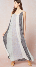 Load image into Gallery viewer, Delicate Color Block V-Neck Maxi Dress
